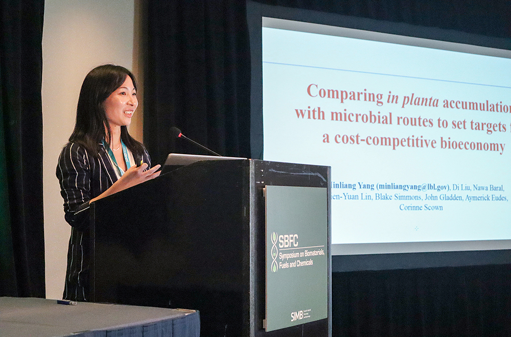 Photo of a presenter giving their talk at the 44th SBFC conference